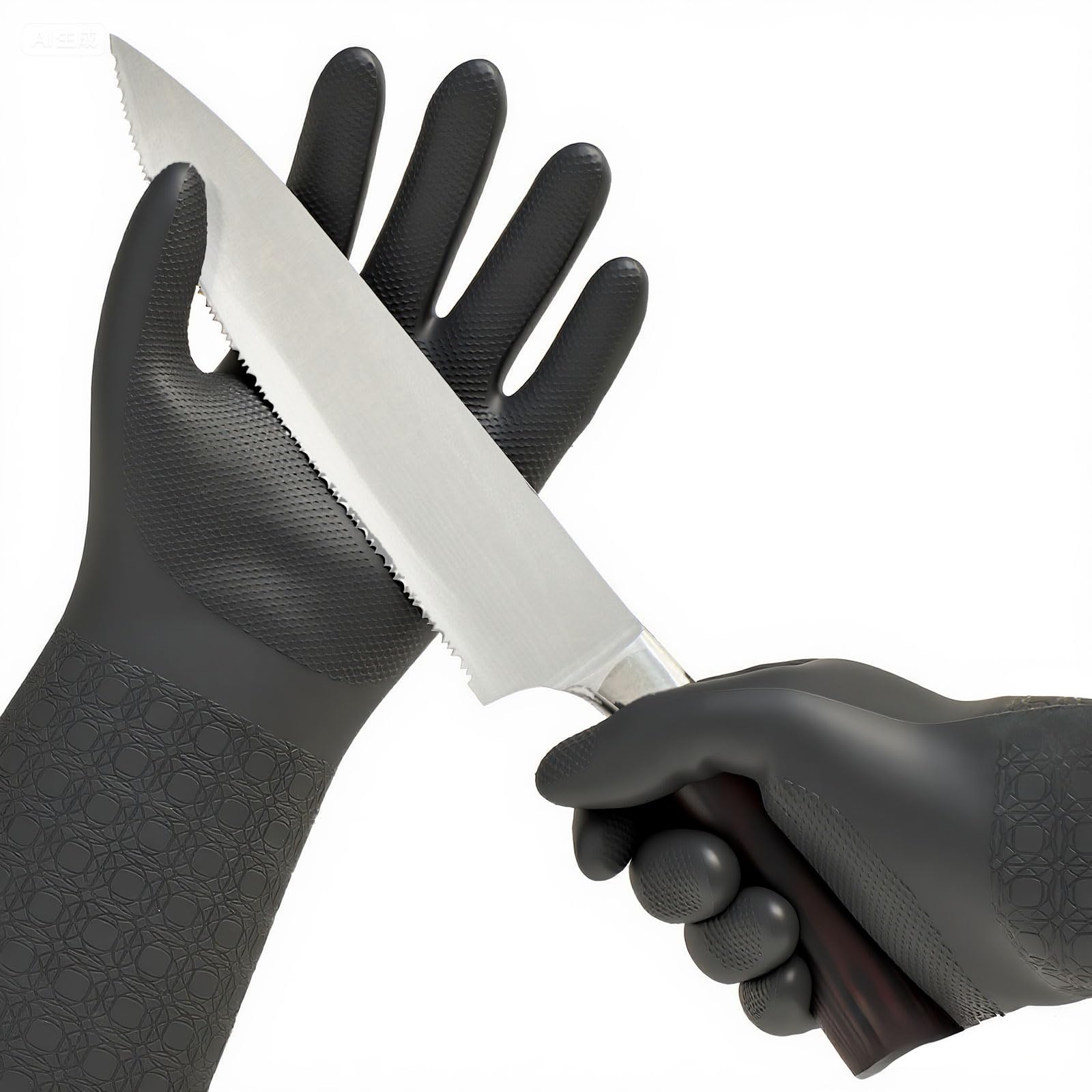 Vgo... 1 Pair Cut Resistant Gloves Food-Grade Safety Level 5 Protection, Safety Kitchen Cut Gloves for Chef Oyster Shucking Mandolin Knife Butcher Meat Cutting(Gray,L,TP1117CTA5)