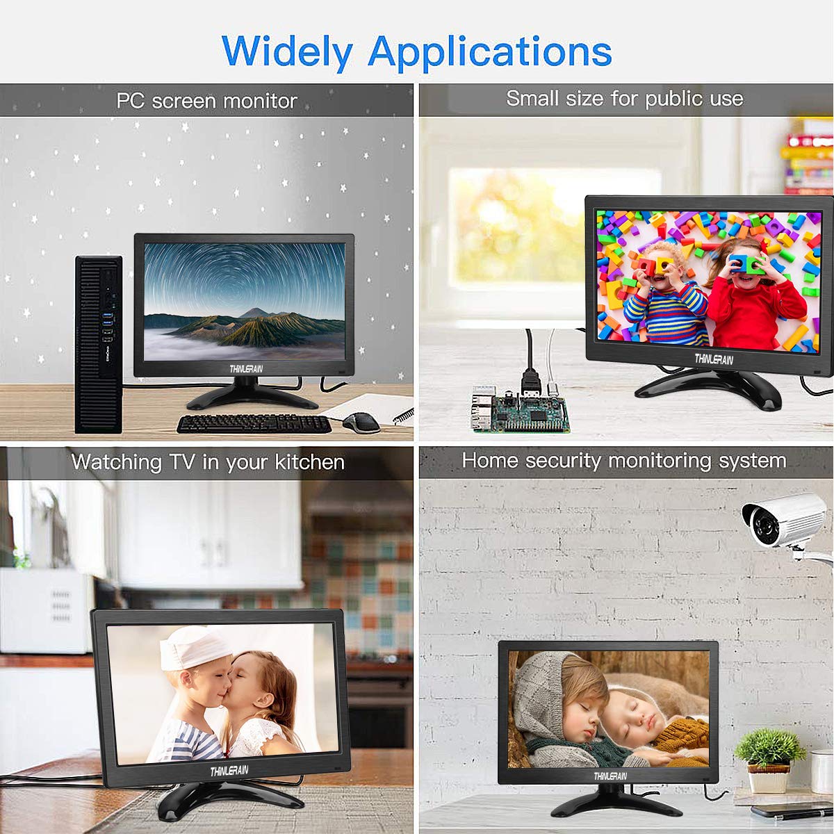 Buy Portable Monitor 13.3 Inch CCTV Monitor 1366x768 Resolution LED