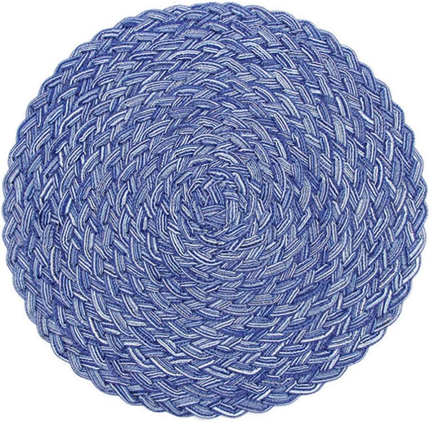 balacoo Cat Scratcher Mat Woven Round Cat Sleeping Pad Claw Grinding Carpet for Pet (Random Color)