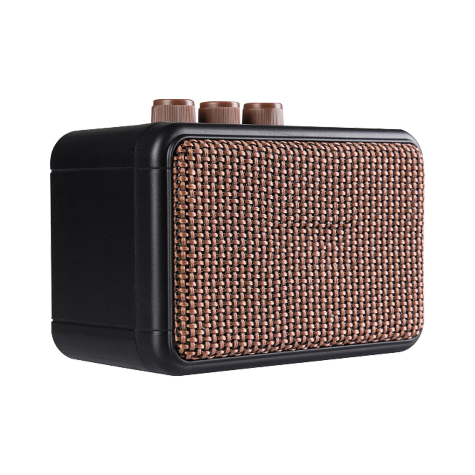 Mini-Gitarrenverstärker, 5W Aufladbarer tragbarer Übungsverstärker mit Overdrive- und Clean-Effekten Bluetoothh Dual Speakers E Gitarre Verstärker für Heimübungen und Musikparty