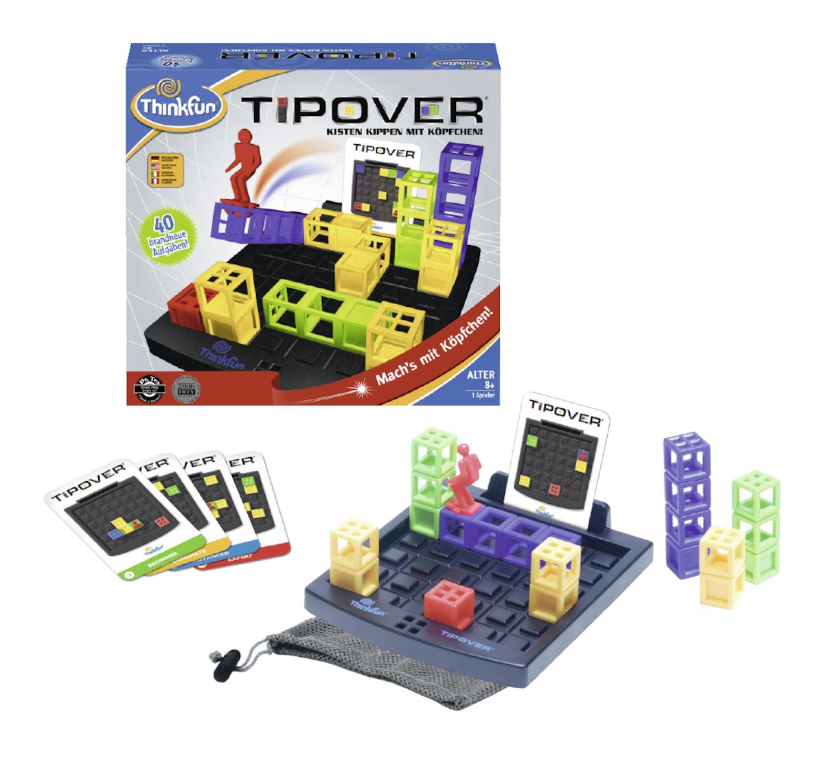 Ravensburger 76319 ThinkFun Tipover Spiel-Smart Game