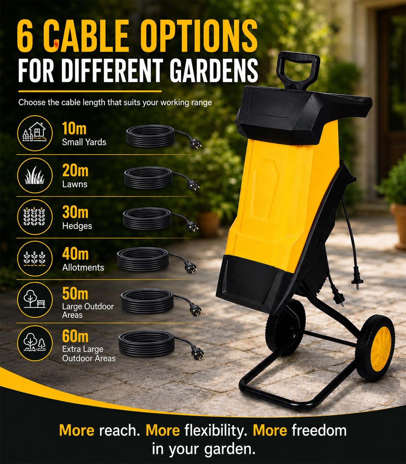 Broyeur De Branches Électrique -Jardin Domestique 50m