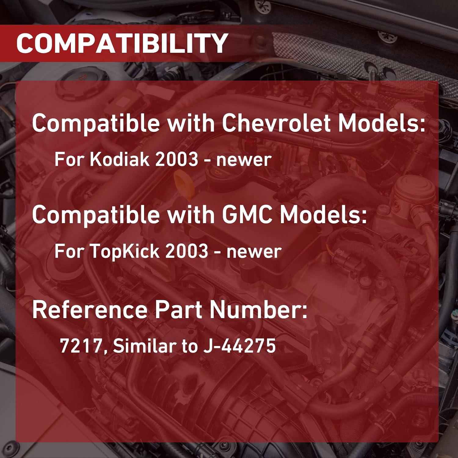 7217 Axle Locknut Socket compatible with Chevy Kodiak GMC Topkick 2003-Newer, Heavy Duty Trucks, 1/2" Drive 4 Pin