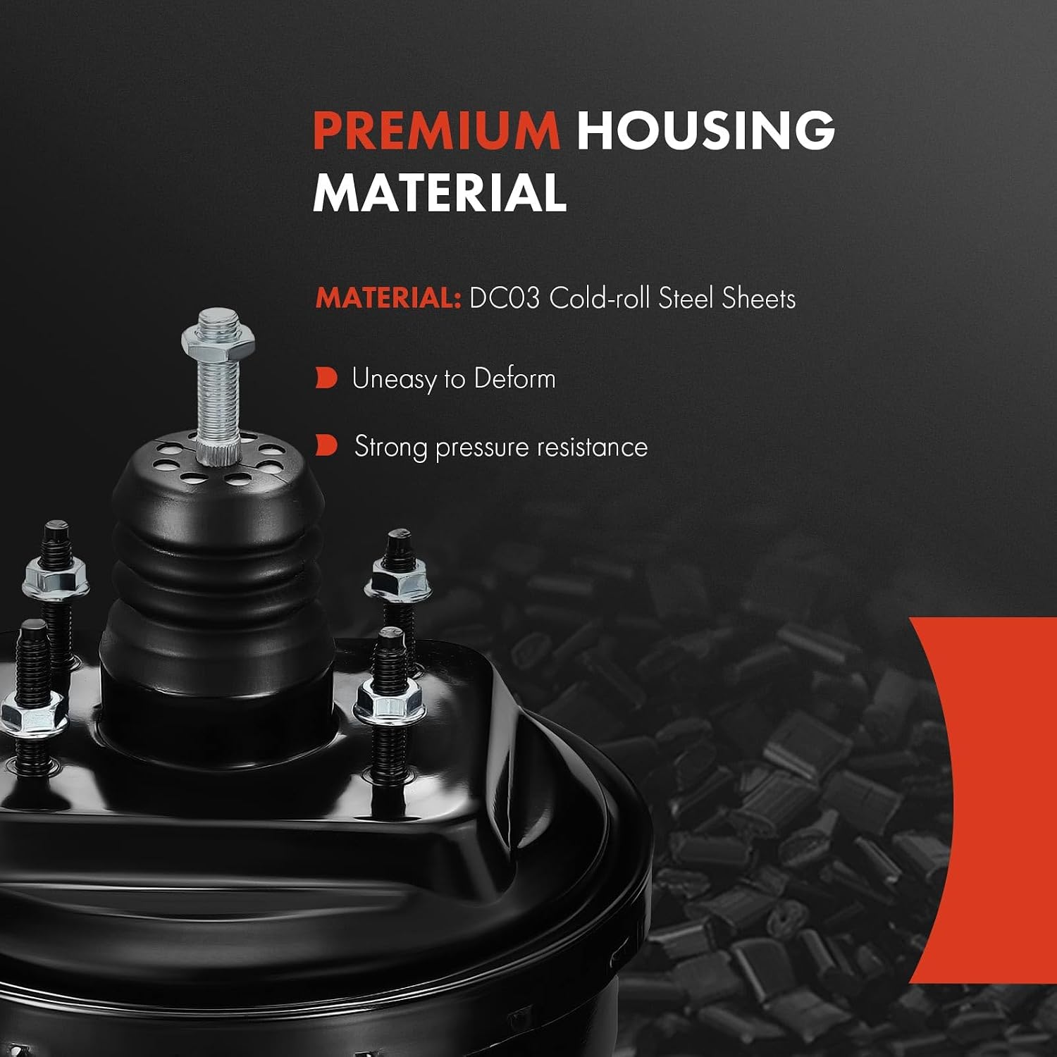 A-Premium Power Vacuum Brake Booster Compatible with Toyota Tercel 1987-1990 L4 1.5L Hatchback Sedan