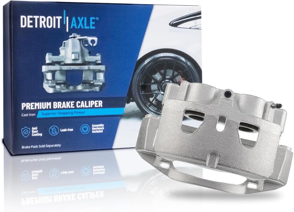 Detroit Axle - Front Right Brake Caliper for 2011-2019 Chevy Silverado | GMC Sierra 2500 HD 3500 HD 16-19 Suburban 3500 HD, Brake Caliper with Bracket Assembly Replacement