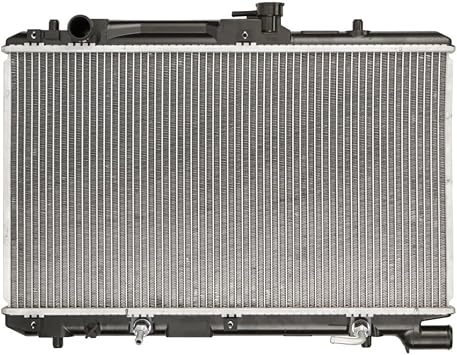 1pc Radiator 1 Row Red Automotive for Suzuki for Esteem 1.8L 1999-2002 Aluminum-Core Material 24-9/16 in. X 2 in-Outlet Header CU13283 102-0301