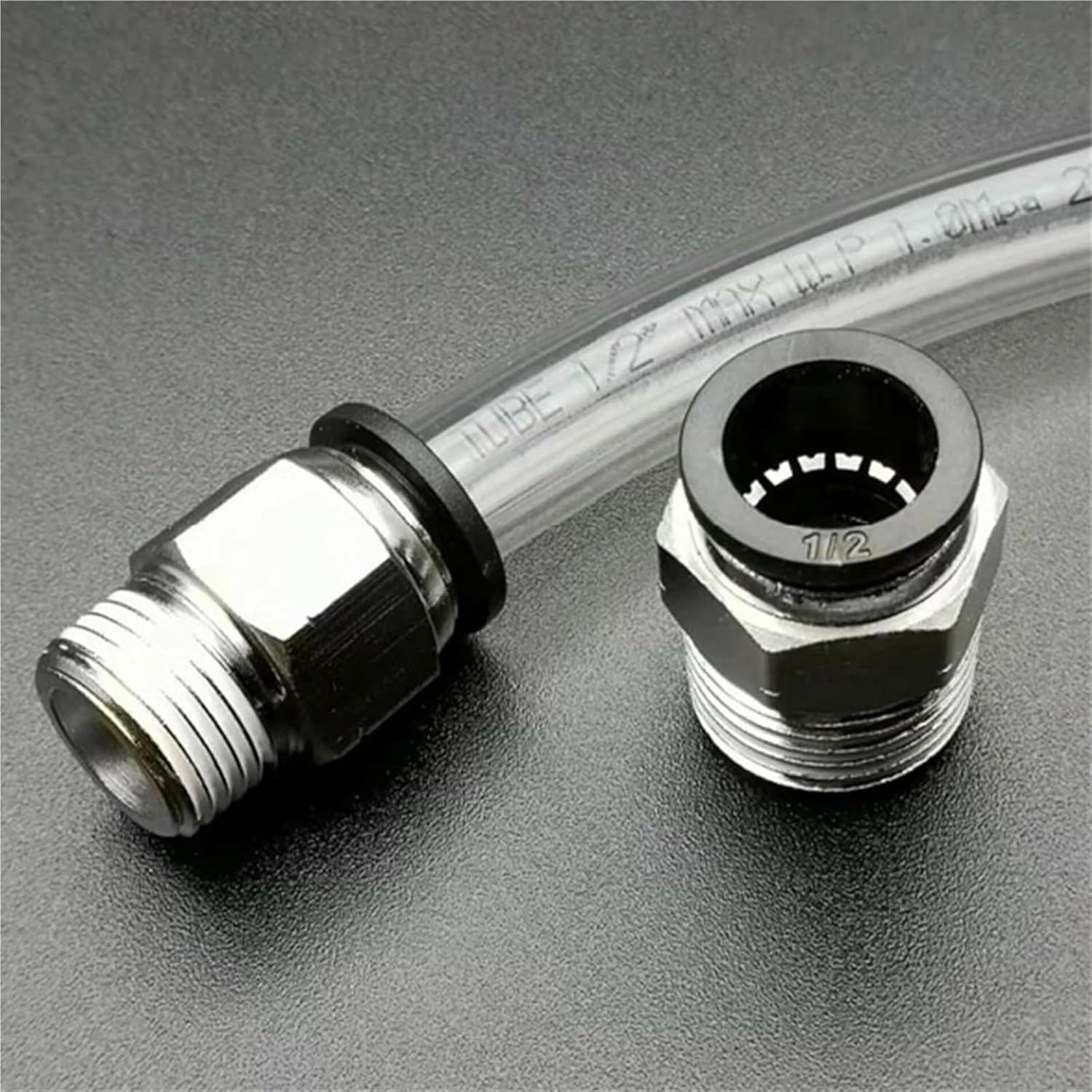 PC Pneumatic Quick Connector N1/8 N1/4 N3/8 N1/2 NPT External Thread inch Pipe 5/32 1/4 5/16 3/8 1/2 Hose Air Pipe 5/32-N02 N03(PC 1l4-N01(NPT1l8))