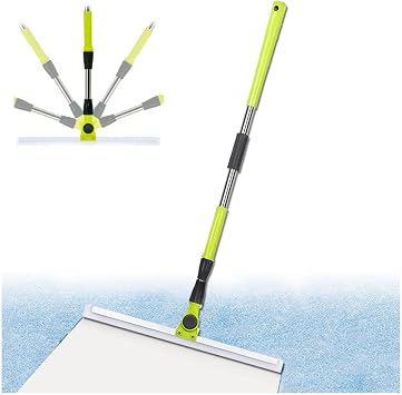 Squeegee for Floor, with 51 Long Handle Magic Broom Sweeper, Air Broom as Seen on Tv for Smooth Floors,Rugs,Windows,Large50130cm