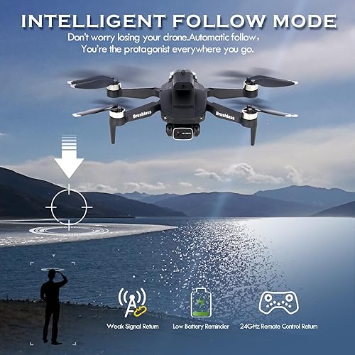 Miniatura 3 de GoolRC Dron con cámara para adultos, mini drones plegables 1080P HD FPV para adolescentes principiantes, cuadricóptero RC sin escobillas con