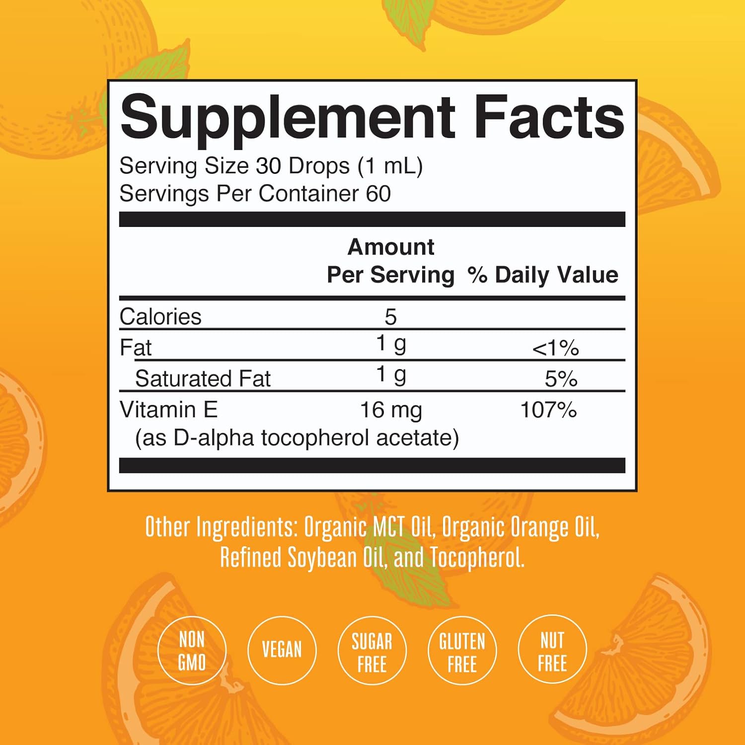 MaryRuth’s USDA Organic Vitamin E Liquid Drops | 2 Month Supply | Immune Support, Bone & Joint Health, Cognitive Health for Adults & Kids | Sugar Free | Vegan | Non-GMO | Gluten Free | 2oz : Health & Household