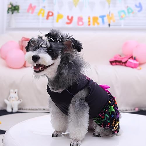 Miniatura 50 de CuteBone - Vestido de terciopelo para perros pequeños, para cachorros, ropa rosa para perros CVA02M-D