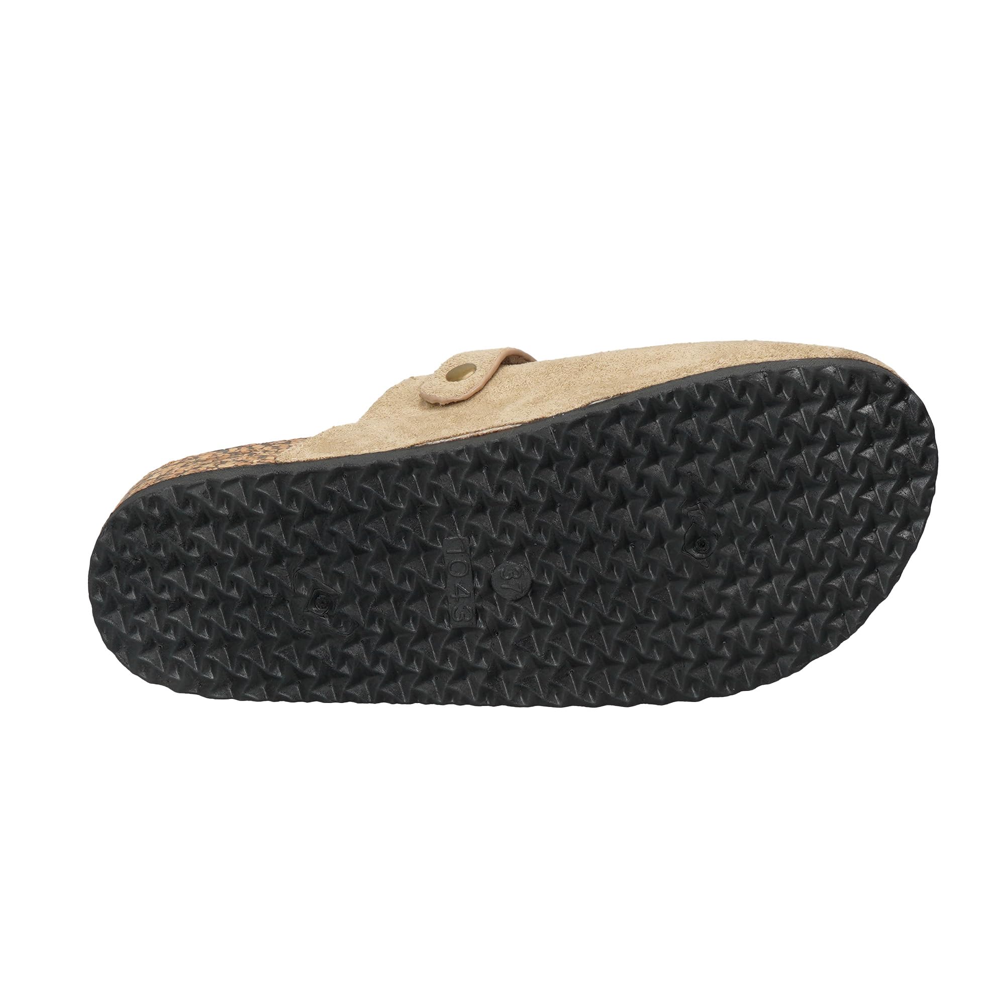 JOMIX Sabots Femme avec Boucle Sandales Femmes Élégant Chaussures à Semelle en Liège Confortable pour Intérieur et Extérieur