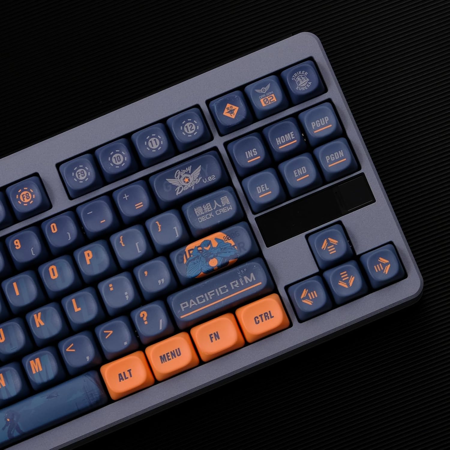 MOA Profile PBT Keycaps 75 Percent, 150 Keys Custom Dye Sublimation Keycaps Set Compatiable for Cherry MX Switch Mechanical Keyboard