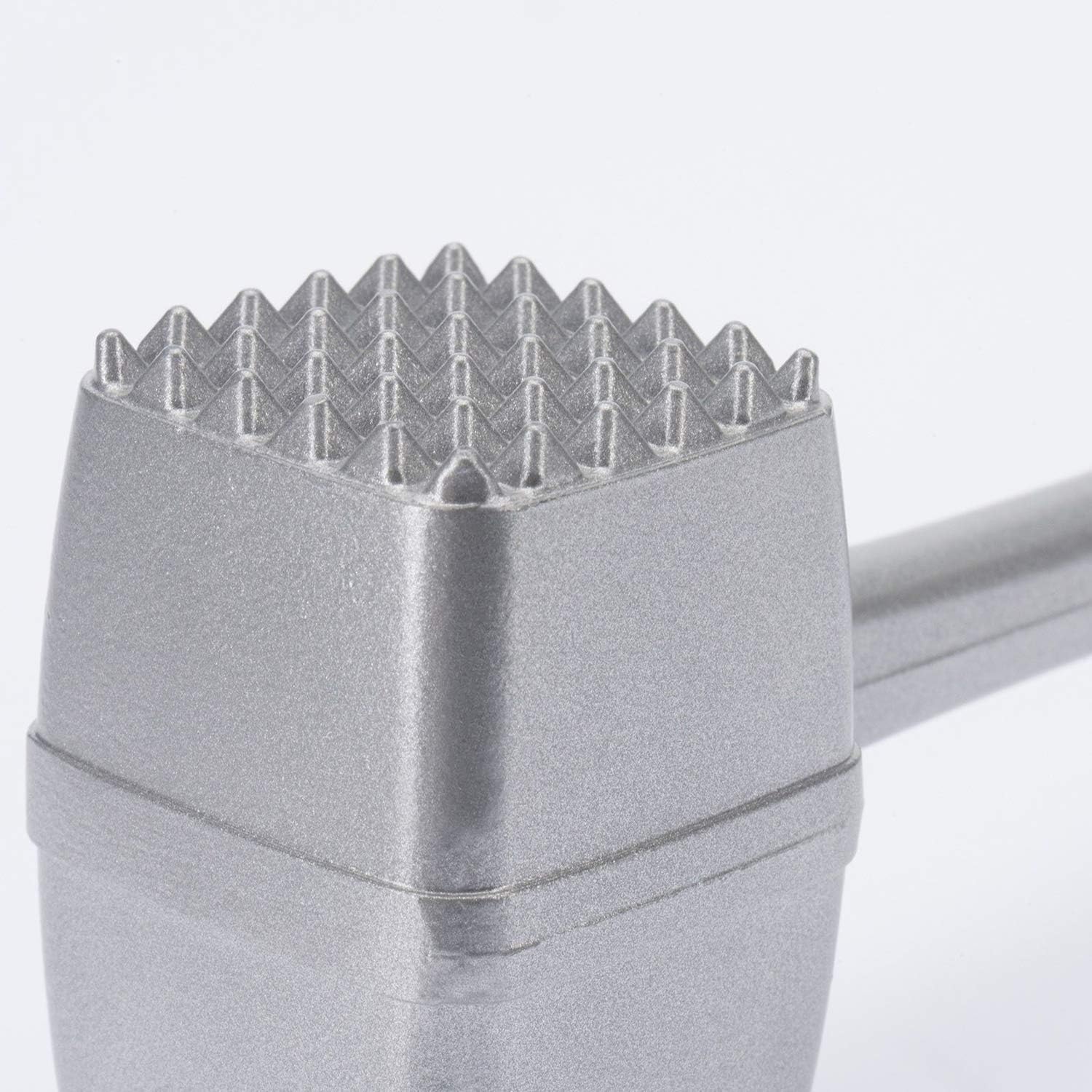 Westmark Fleisch- und Steakhammer, Länge: 23,8 cm, Rostfreier Edelstahl/Aluminium mit lebensmittelechte Spezialbeschichtung, Steakmaster, Silber, 62202260