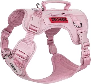 OneTigris No-Pull Tactical Dog Harness Reflective Vest for Small Dogs | Military-grade 1000D Nylon Easy Control Vest, Adjustable Dog Harness with Hook & Loop Panels for Walking, Hiking, Training