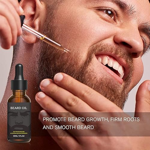 Miniatura 10 de Aceite clásico para el cuidado de la barba para hombres, acondicionador e hidratante para una mejor barba, regalos para el cuidado del crecimiento