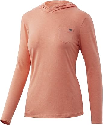 HUK Womens Waypoint Hoodie | Performance Long-Sleeve Shirt +50 UPF