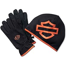 Men's Fleece Beanie and Glove Gift Set, Black - 97665-25VM
