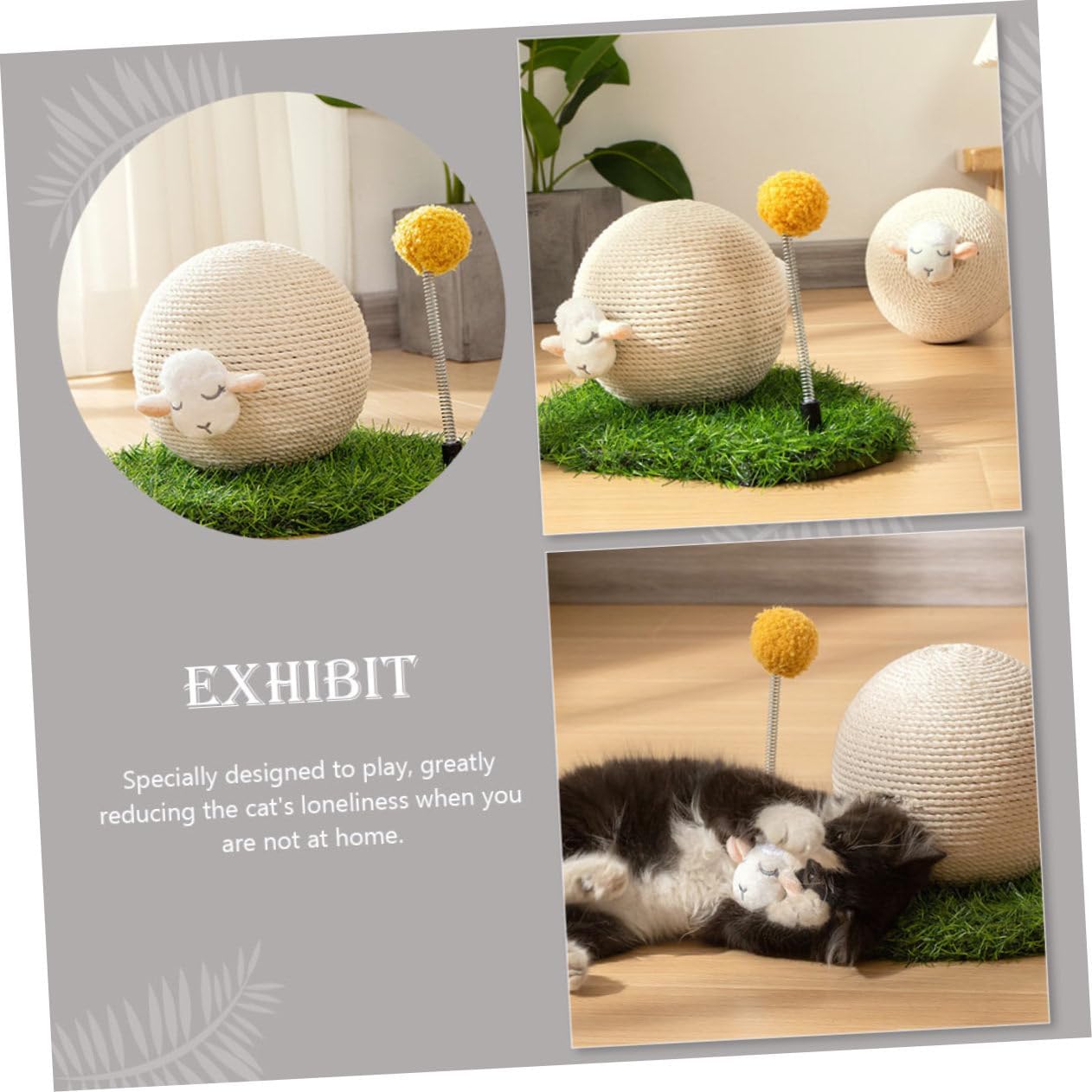 Pet -Shaped Cat Scratching Toy and Design for Indoor Cats Promotes Healthy Maintenance and Exercise for Home Use
