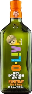 O-Live & Co. Premium 100% Extra Virgin Olive Oil | First Cold-Pressed | Non-GMO | 33 fl oz Bottle