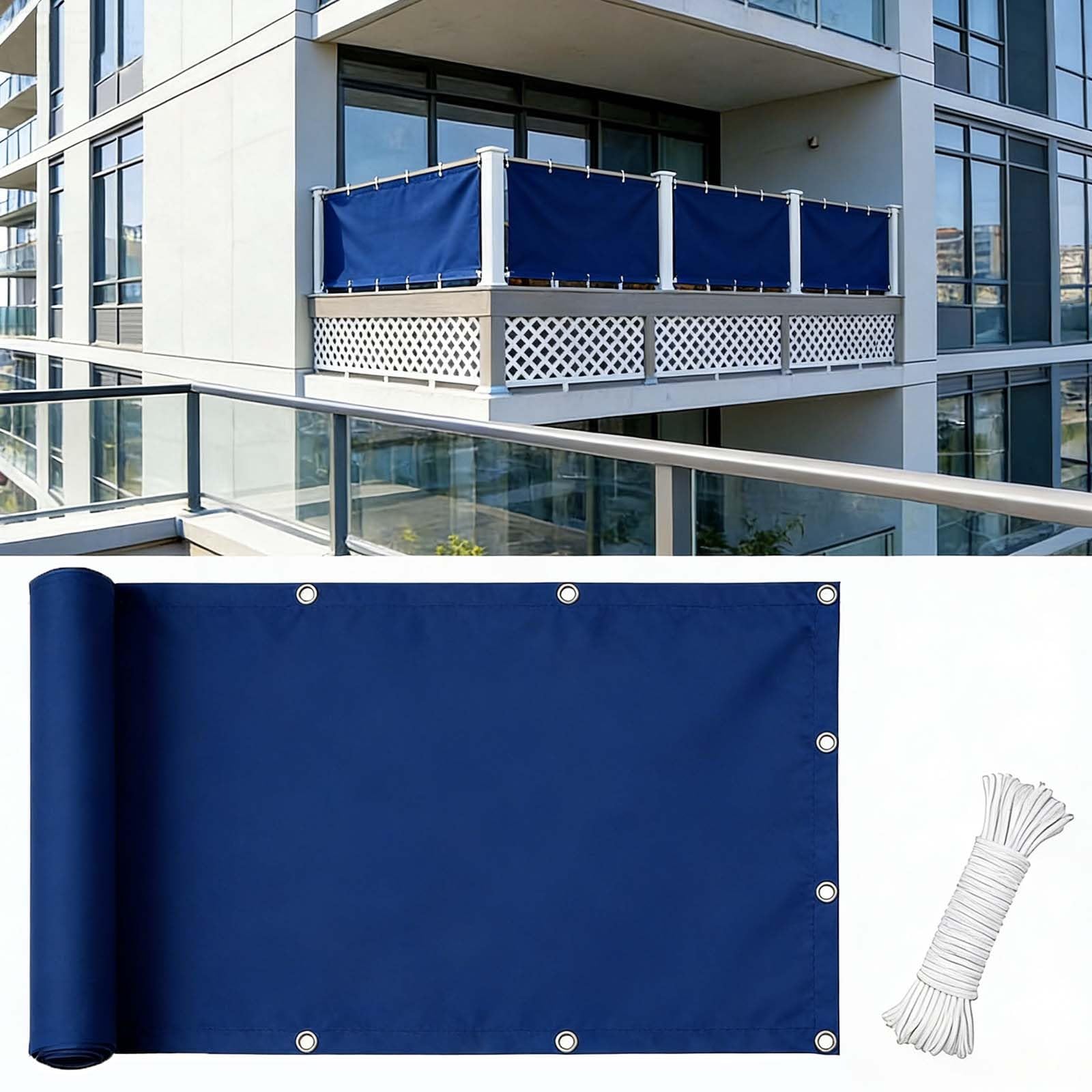 Voile ombrage 400 x 1000 cm pour ombrager le camping, la terrasse ou le grand jardin