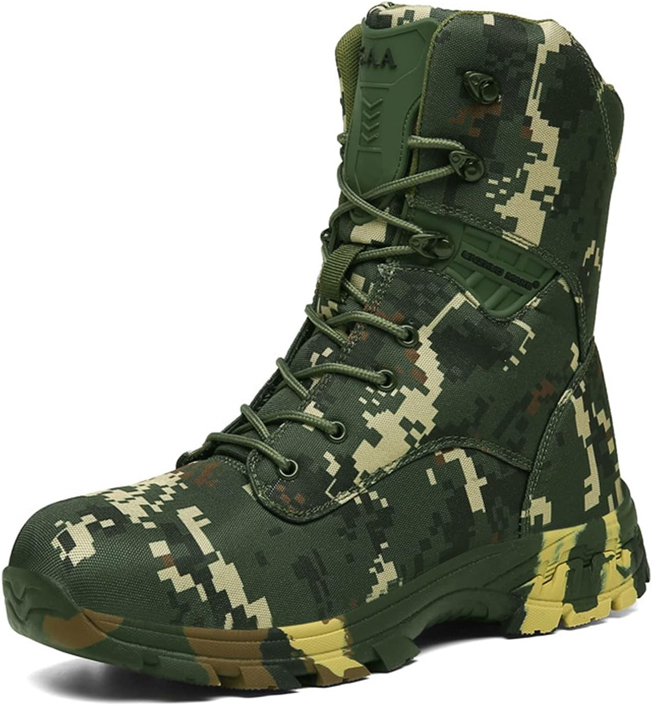 Yytcsjz Men Military Boots, High-Top Combat Tactical Boots, Men’S Tactical Boots, for All Terrain Shoes for Hiking, Hunting, Working, Hiking Boots