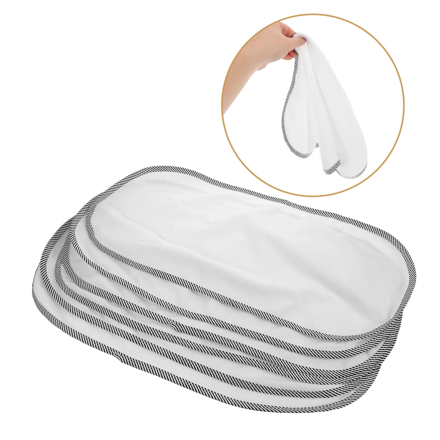 Set 6 Pezzi Cuscino Fasciatoio Portatile in Cotone Morbido e Design Confortevole per Cambio Pannolino in Viaggio