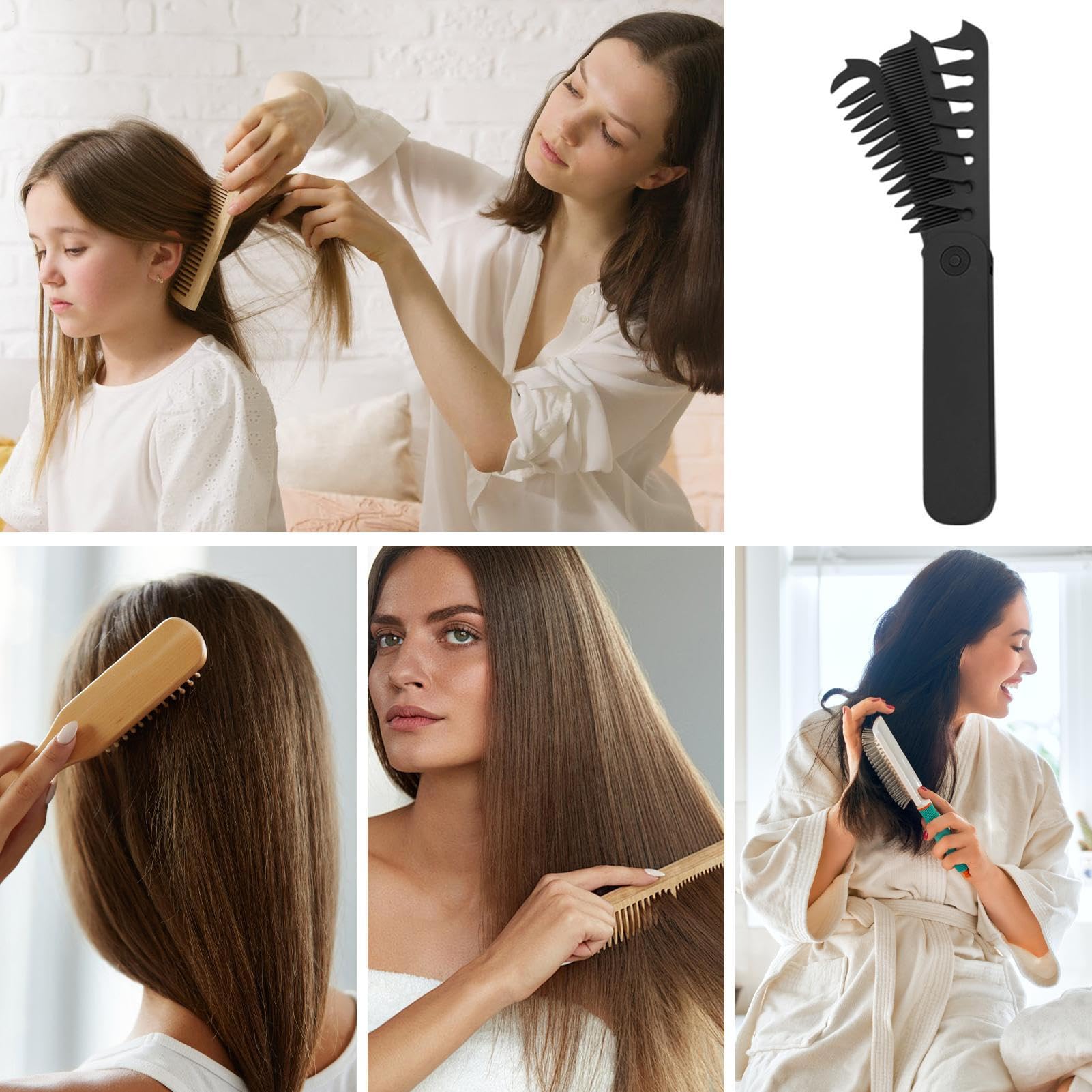 Folding Comb Für Männer Reise Haarbürste Faltbar