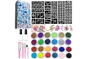 Temporary Glitter Tattoos for Kids and Adults