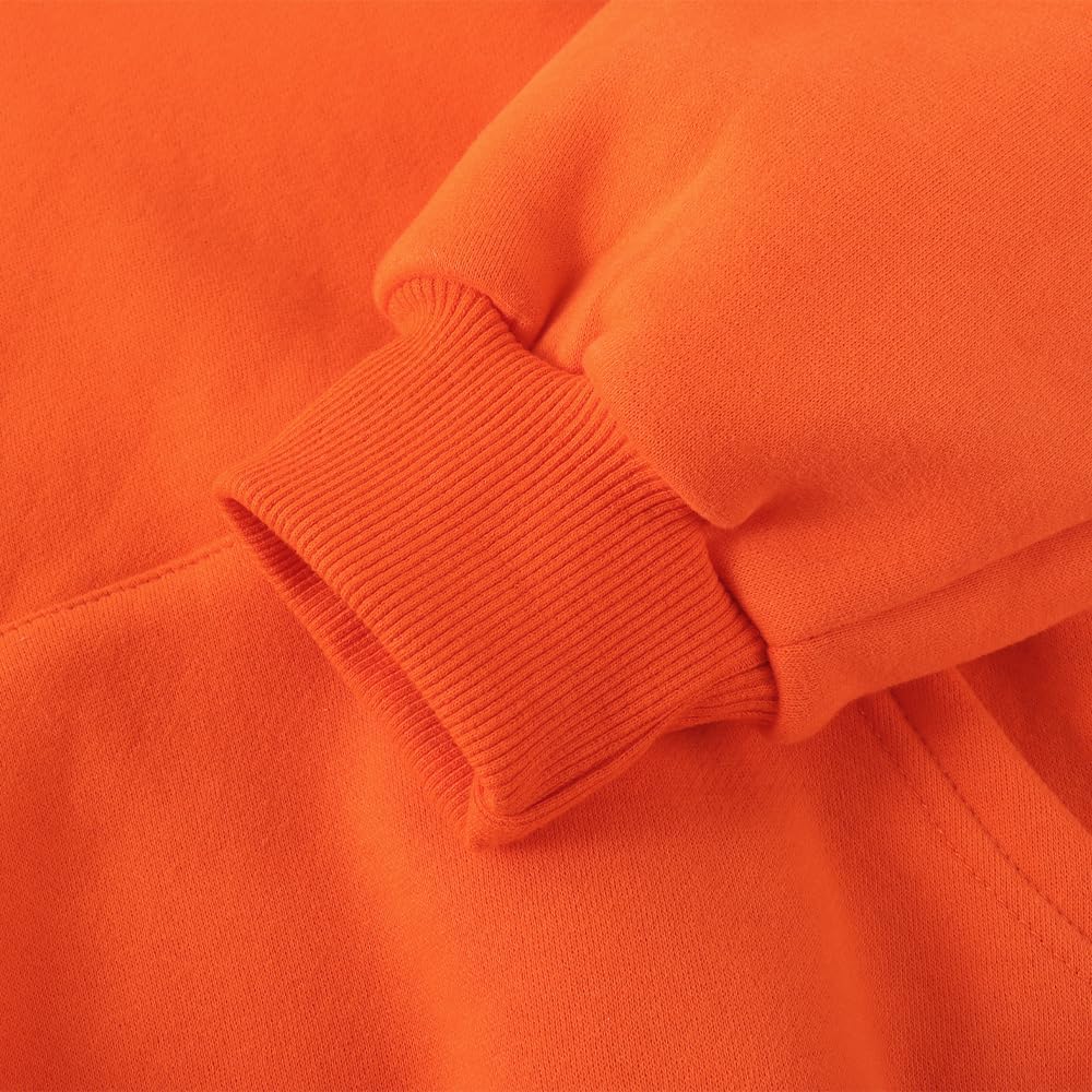 Spring&amp;Gege ユース 無地 フリース パーカー プルオーバー フード付きスウェットシャツ 子供用 (3-12歳)