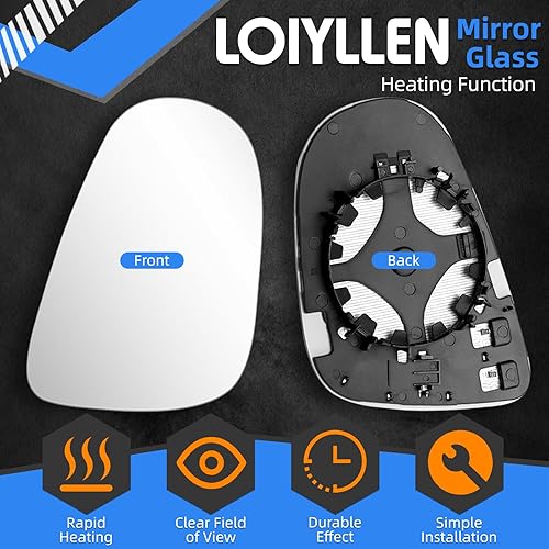 Miniatura 2 de Espejo lateral de pasajero de repuesto para Volkswagen VW MK6 2010 2011 2012 2013 2014 Golf GTI Espejos de cristal  Espejo retrovisor lateral