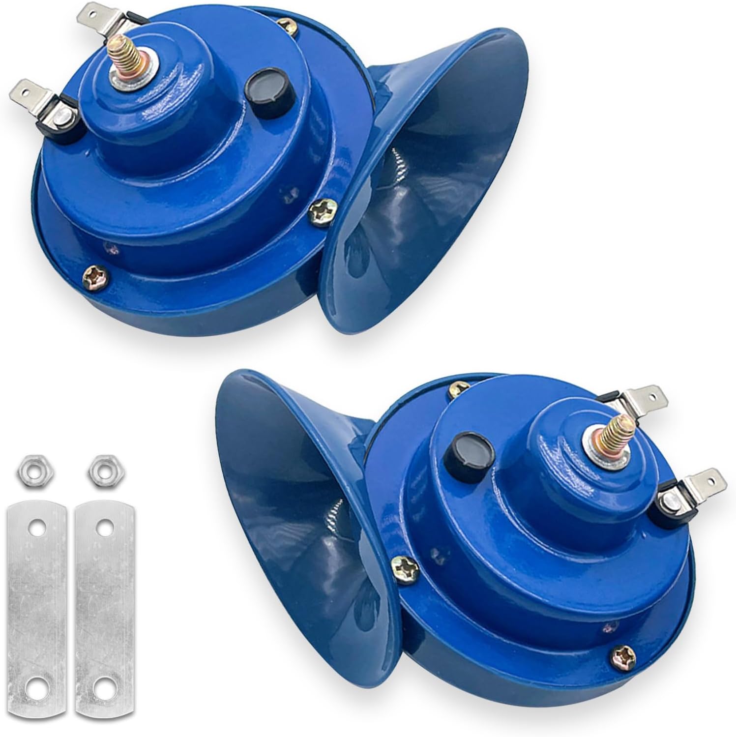 Hawyet 2 PCS Car Horn, 12V Waterproof Metal Air Whistle Horns