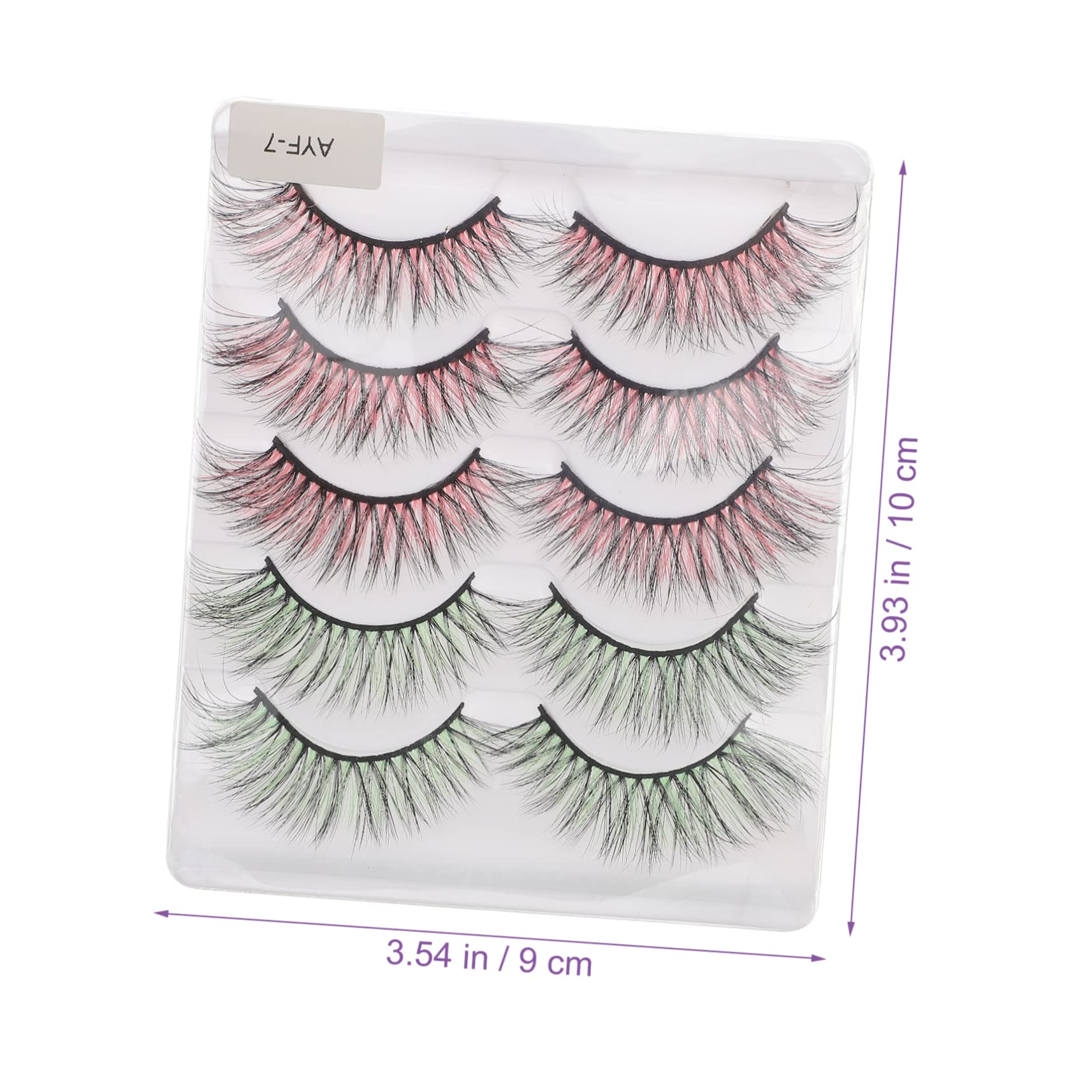 MAGICLULU 5 Set Di Ciglia Finte Riutilizzabili Estensioni Per Ciglia Per Donne Set Di Ciglia Finte 5 Paia*5