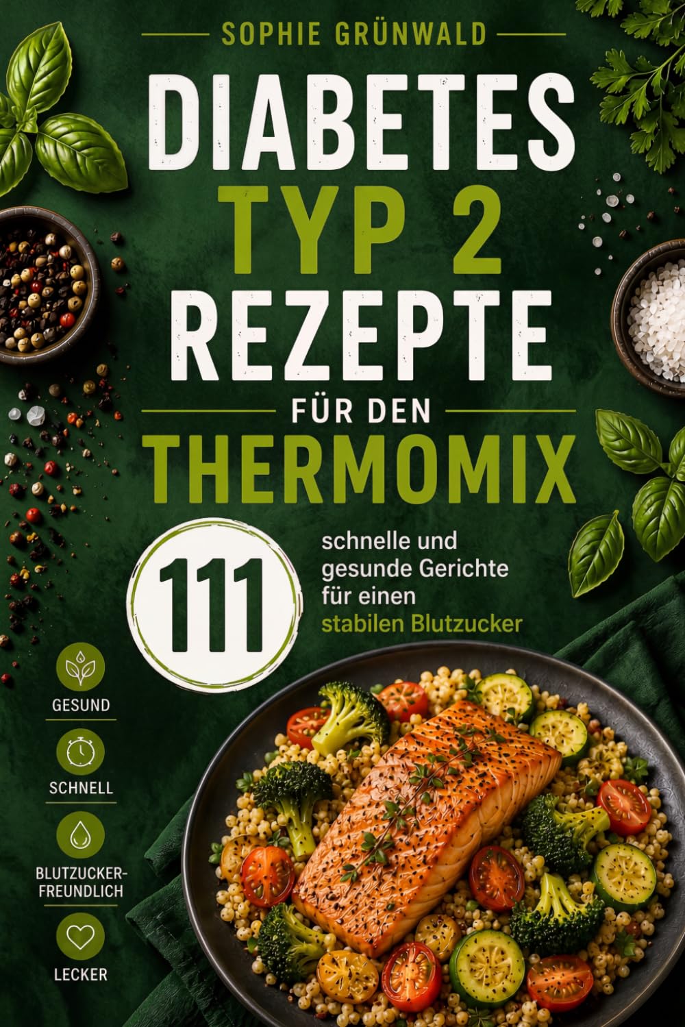 Diabetes Typ 2 Rezepte für den Thermomix: 111 schnelle und gesunde Gerichte für einen stabilen Blutzucker