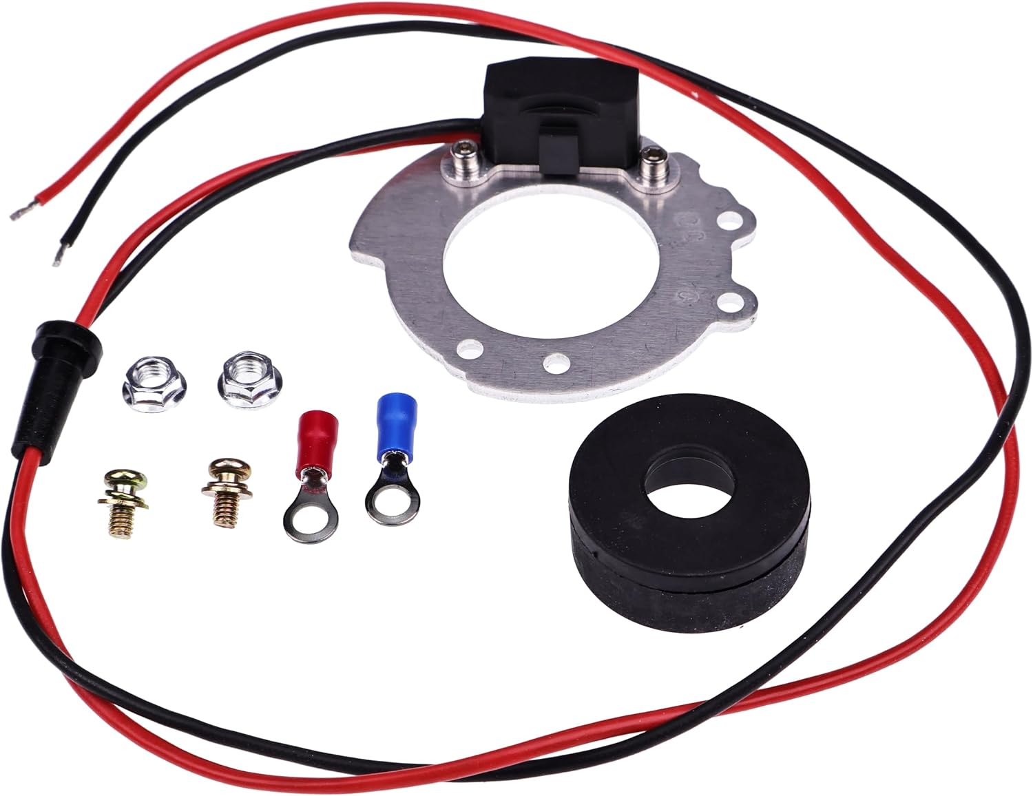 Ignitor Conversion Kit 1244A Compatible with Ford Tractors 8N 4 Cylinder Series 500 to 900 Series 12V, Points to Electronic Ignitor