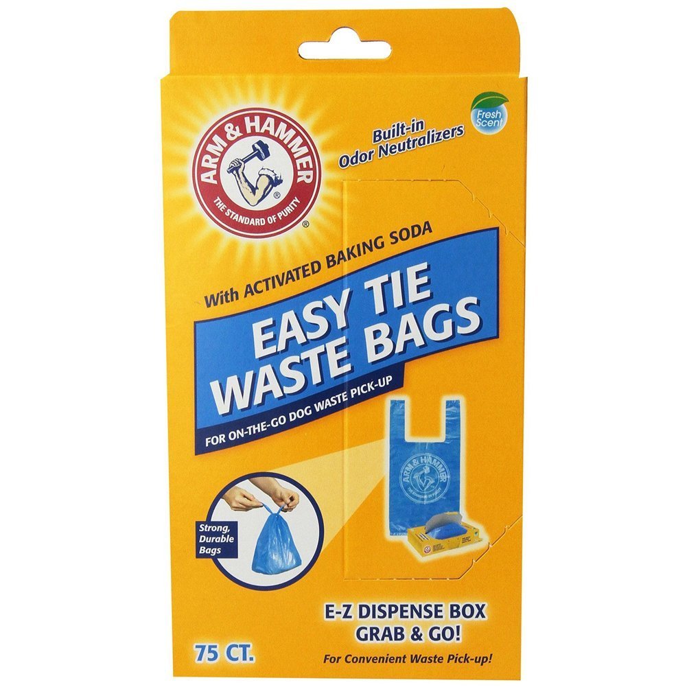 150-Pack, Blue Easy Tie Waste Bags