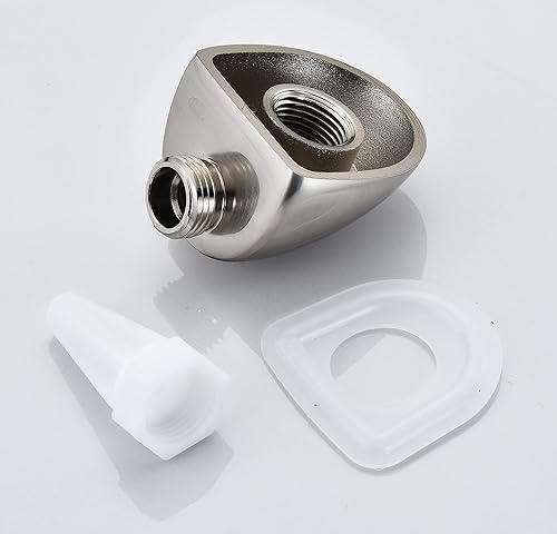 Miniatura 4 de Wall-Mount Supply Wall Elbow for Hand Held Shower, Brilliance Stainless Brushed Nickel,Cromado,Mate negro,Bronce