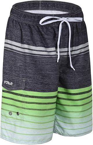 Miniatura 5 de Nonwe - Traje de baño para hombre, de secado rápido y a rayas, ideal para vacaciones de verano en la playa