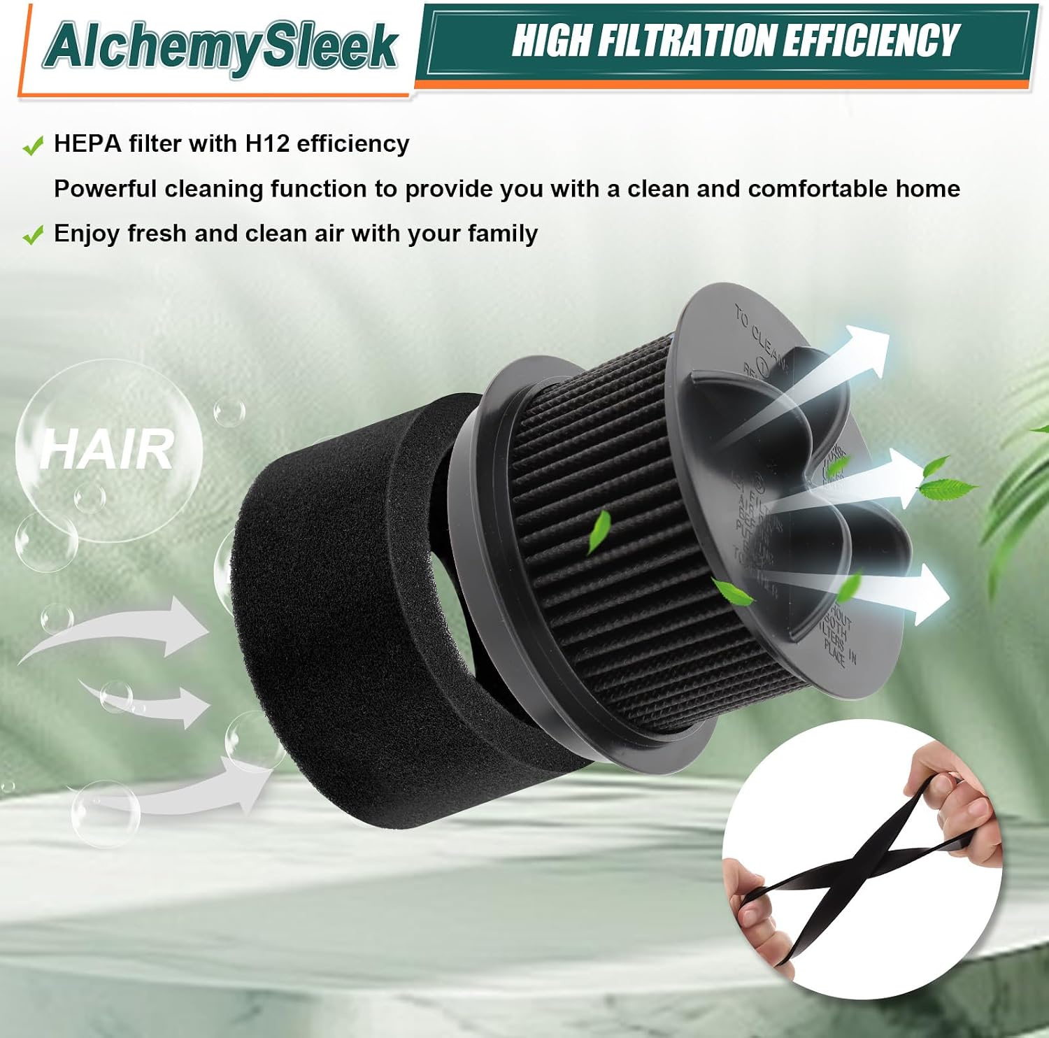 Style 10 Belt and Filters for Bissell Filter Style 9, Style 12, 6594 6596 image 4