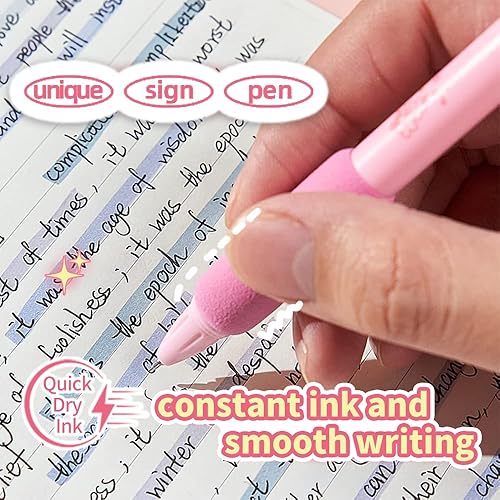 Miniatura 2 de Bolígrafos retráctiles de tinta de secado rápido, cómodos bolígrafos de escritura de punta fina de 0.020 in, tinta negra, perfectos para suministros