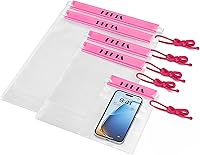 Vista 12 de HEETA Paquete de 5 bolsas secas transparentes impermeables, estuches herméticos, bolsas secas, soporte para documentos para cámara, teléfono