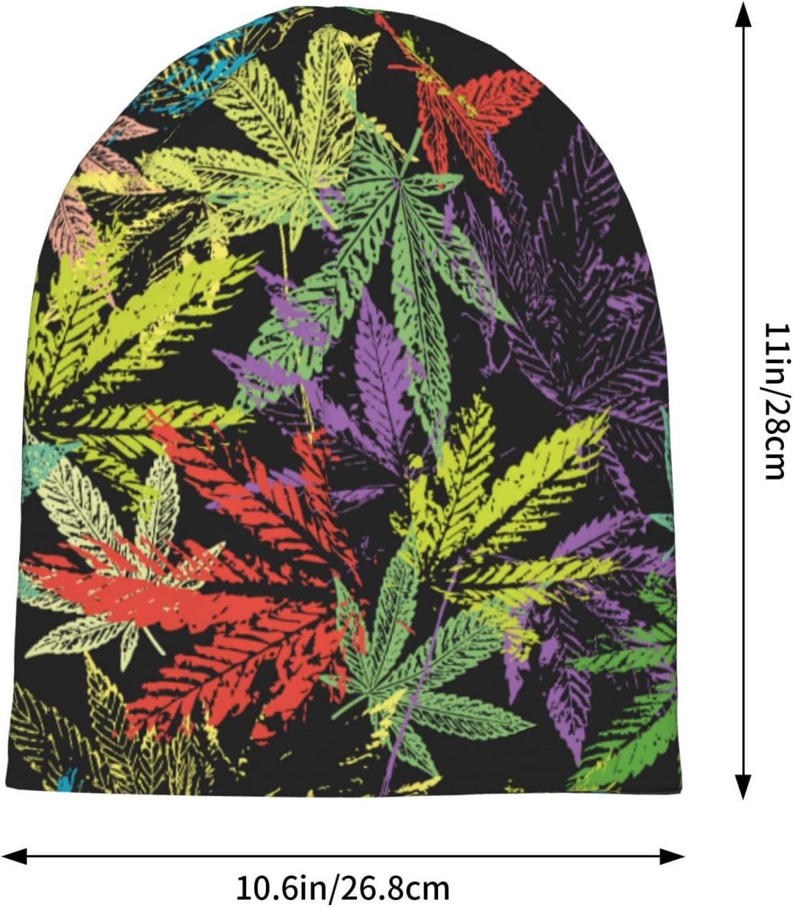 Skull Beanie for Women Men, Warm Stretch Knitted Beanies Hat Lightweight Casual Slouchy Cap Cancer Headwear - Image 3