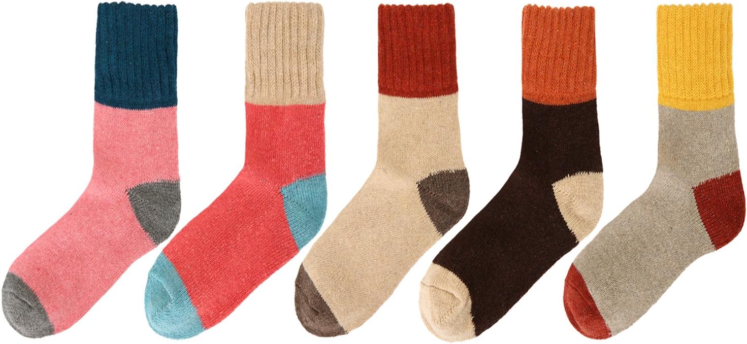 Benefeet Sox Womens Wool Socks Warm Winter Socks Soft Thick Knit Socks Thermal Cozy Boot Socks Comfy Cabin Crew Sock 5 Pack - Image 7