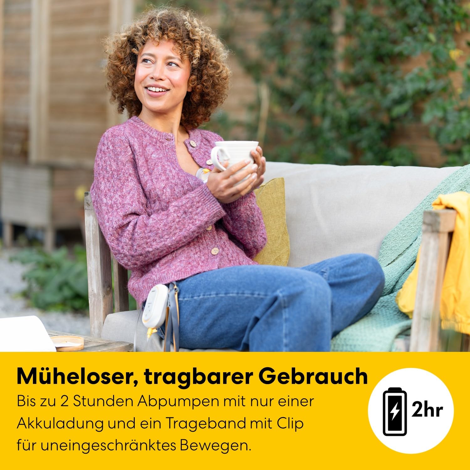 Medela Freestyle Mini tragbare elektrische Doppelmilchpumpe mit Hands-free Auffangschalen und Akku