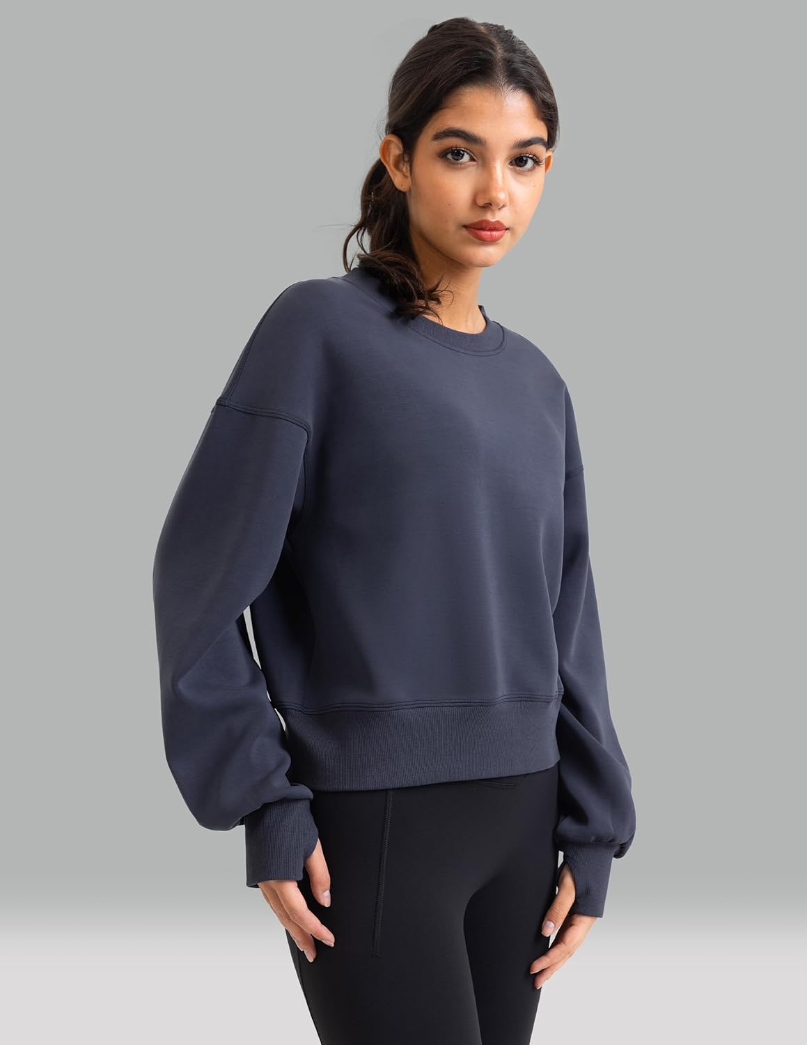 Colorfulkoala Velvra Modal Fleece Lined Pullover - Women's Soft & Warm Lounge Sweatshirt, Stylish Winter Tops - Image 3