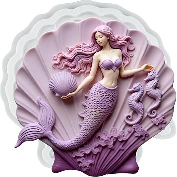 Seashell Silicone Mold Shell Mermaid Seahorse Polymer Clay Molds