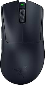 Razer Mouse para jogos DeathAdder V3 Pro: 63 g ultraleve - Sensor óptico Focus Pro 30K - Interruptores ópticos rápidos Geração 3 - HyperSpeed Wireless - 5 botões programáveis - Bateria de 90 horas -