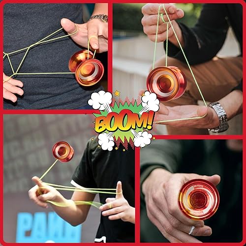 Miniatura 5 de WATIEOBOO R8 Yoyo profesional sensible Yoyo, Yoyo de metal para niños principiantes, rodamiento Yoyo de repuesto para jugador Yoyo avanzado +