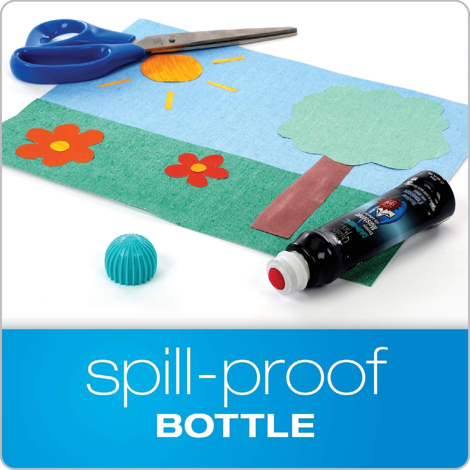 Quality Park Dab-N-Seal Envelope Moistener with Adhesive, 50ML Bottle, 4 Pack (46071) : Everything Else