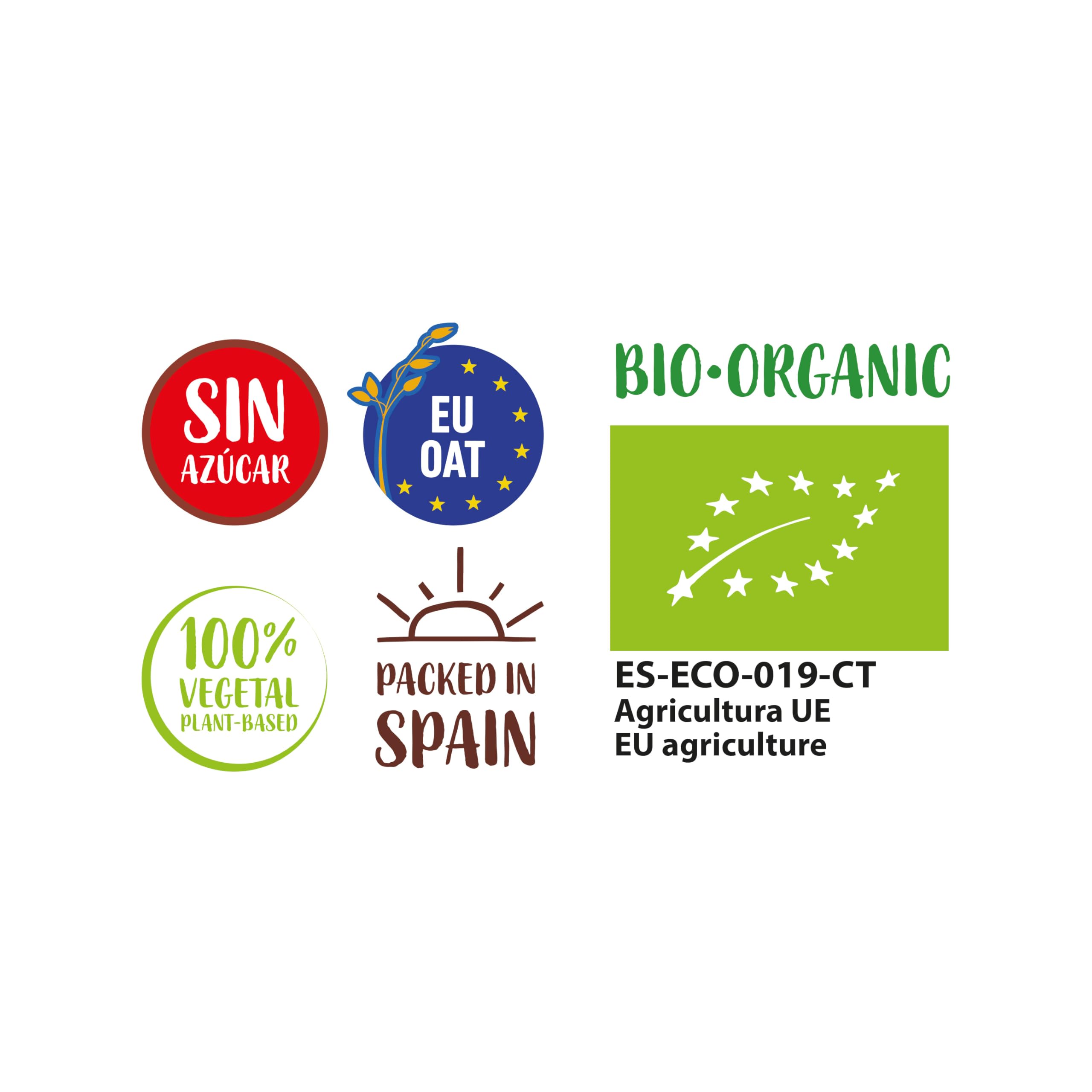 Ecomil - Bebida de Avena Bio 1 L, Sin Azúcares Añadidos ni Edulcorantes, 100% Vegetal, Sin Lactosa, Alternativa a la Leche de Vaca, Ideal para Café, Desayunos y Recetas Saludables